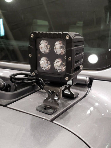 Dee Zee 18-23 Jeep JL Cowl Single Cube Light Bracket - DZ4452JL