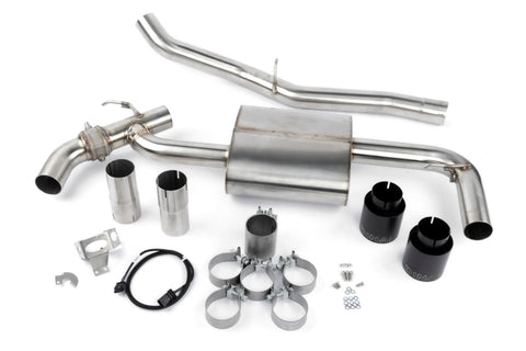 Dinan 16-23 BMW X1/X2 xDrive28i (F48/F39) Valved Axleback Exhaust System - Black Tips - D660-0089-BLK