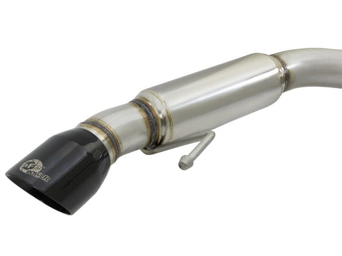 aFe MACHForce XP 3in 304 SS Sport Tone Cat-Back w/ Black Tips 15-17 Ford Mustang V6-3.7L/V8-5.0L - 49-33088-B