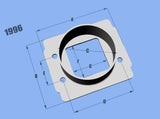 Vibrant MAF Sensor Adapter Plate Toyota w/ Bosch MAF Sensor w/ 3in ID filter only - 1996