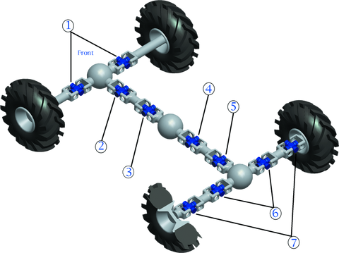 QuadBoss 93-99 Kawasaki KAF620A Mule 2510 (02) Front Axle Inner Universal Joint - 417818