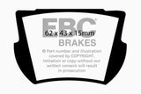EBC 66-74 Lotus Elan 1.6 Ultimax2 Rear Brake Pads - UD065