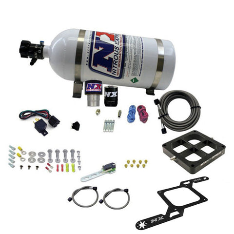 Nitrous Express Single Entry Crossbar RNC .178 4500 Flange Nitrous Kit (250-650HP) w/10lb Bottle - 63970-10