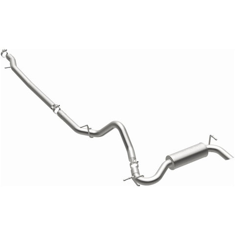 MagnaFlow 12-14 Jeep Wrangler 4dr Single Straight Rear P/S Exit Stainless C/B Performance Exhaust - 15117