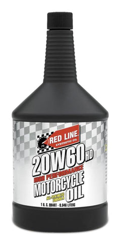 Red Line 20W60 Motorcycle Oil - Quart - 12604