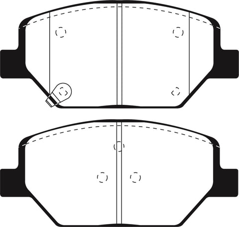 EBC 2018+ Chevrolet Equinox 1.5L Turbo (J17) Yellowstuff Front Brake Pads - DP43065R