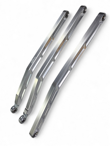Elektric Offroad 2017+ Can Am Maverick X3 Volt Billet Radius Rods Anodized Clear (RS 72In Model) - SUS210001-C