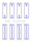 King Mitsubishi 181CI 3.0L 6G72 V6 (Size 0.5) Main Bearing Set - MB458AM0.5