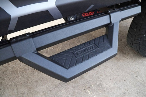 Dee Zee 99-23 Chevrolet/GMC/Dodge/Ford Full Size Truck Hex Cast - Crew Cab Side Steps (Txt Blk) - DZ66321CTB