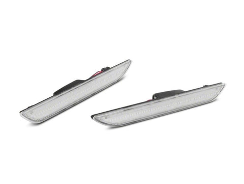 Raxiom 15-23 Ford Mustang Axial Series LED Side Marker Lights Rear- Clear - 404230