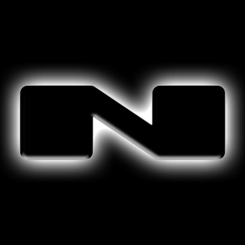 ORACLE Lighting Universal Illuminated LED Letter Badges - Matte Blk Surface Finish - N - 3141-N-001
