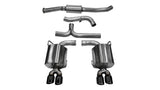 Corsa 11-13 Subaru Impreza Sedan STI 2.5L Turbo Manual Black Sport Cat-Back Exhaust - 14863BLK