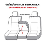 Covercraft 10-12 Dodge Ram Carhartt Super Dux SeatSaver Custom Front Row Seat Covers - Black - SSC3405COBK