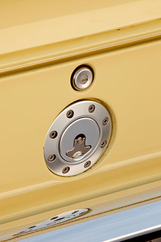 Ridetech 67-68 Camaro Locking Gas Cap (Clear Anodized) - 81000032