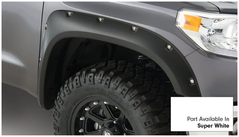 Bushwacker 16-18 Toyota Tundra Fleetside Pocket Style Flares 4pc 66.7/78.7/97.6in Bed - Super White - 30918-13