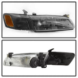 xTune 97-99 Toyota Camry 4pc OEM Style Headlights w/Corner Lights - Black (HD-JH-TCAM97-SET-BK) - 9042836