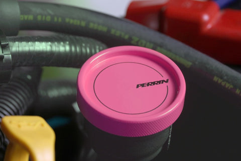 PERRIN 02-21 Subaru WRX / 2022 BRZ & GR86 / 04-21 STI / 00-18 Forester XT Oil Fill Cap - Hyper Pink - PSP-ENG-711HP