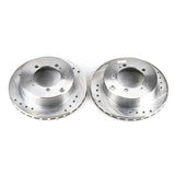 Power Stop 91-96 Dodge Stealth Rear Evolution Drilled & Slotted Rotors - Pair - JBR584XPR