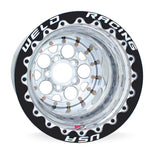 Weld Magnum 2.0 15x10 / 5x4.50 BP / 5in BS Polished Wheel - Black Single Beadlock M/T - 86P510210F
