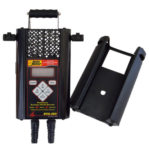 Autometer Handheld Electrical System Analyzer w/120 Amp Load for 6V/12V App w/ PR12 Printer Kit/Case - BVA-260K