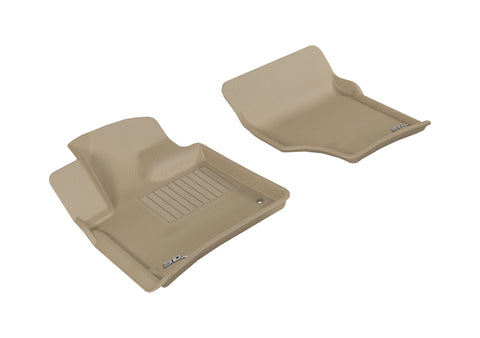 3D MAXpider 2007-2015 Audi Q7 Kagu 1st Row Floormat - Tan - L1AD02611502
