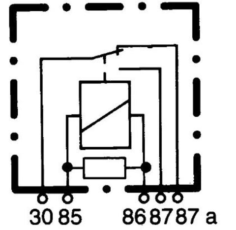 Hella Relay 12V 20/40A Spdt Res Bkt - 007794037