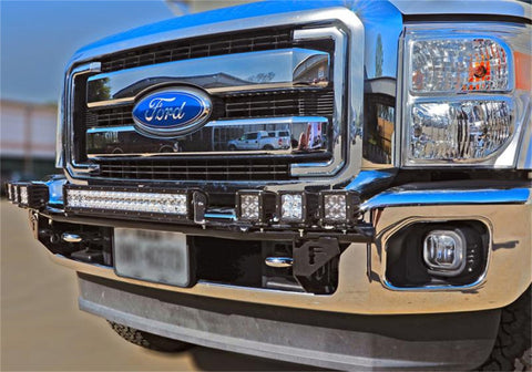 N-Fab Light Bar 99-07 Ford F250/F350 Super Duty/Excursion - Tex. Black - Multi-Mount - F9930LD-TX