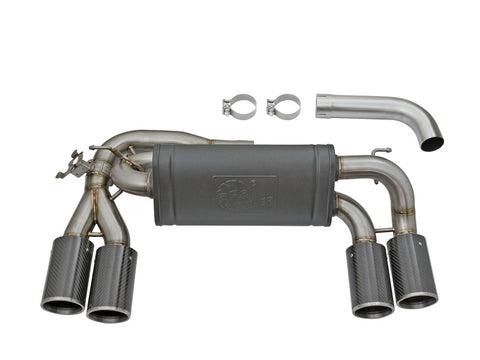 aFe MACHForce XP 3in - 2 1/2in Axle Back 304SS Exhaust w/ Carbon Fiber Tips 16-17 BMW M2 (f87) - 49-36333-C