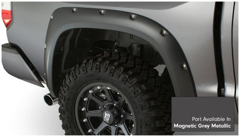 Bushwacker 16-18 Toyota Tundra Fleetside Pocket Style Flares 4pc - Magnetic Grey - 30918-63
