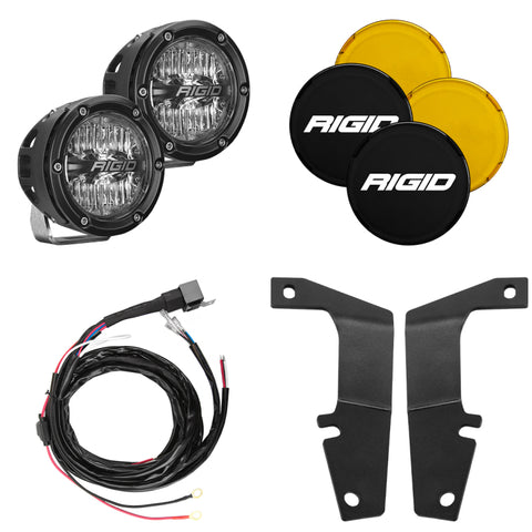 Rigid Industries 10-20 Toyota 4Runner A-Pillar Light Kit (Incl. 4In 360-Series Drive) - 46704