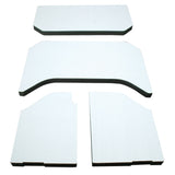DEI 07-10 Jeep Wrangler JK 4-Door Boom Mat Headliner - 4 Piece - White - 50135