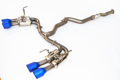 Invidia 2015+ WRX/STi Gemini 80mm Full Titanium Quad 101mm Tip Cat-Back Exhaust - HS15STI5TG4ST