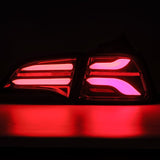 AlphaRex 17-22 Tesla Model 3 PRO-Series LED Tail Lights Jet Black w/Seq Sig - 601010
