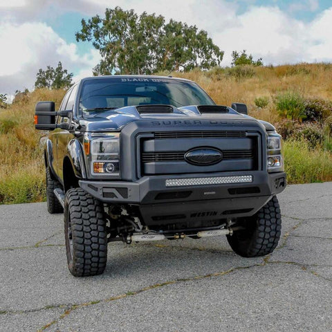 Westin 2011-2016 Ford F-250/350/450/550 Super Duty Pro-Mod Front Bumper - Textured Black - 58-41205