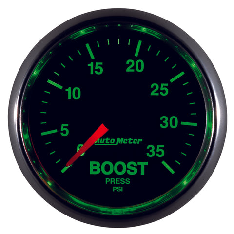 AutoMeter GS 2 1/16 inch 35PSI Mechanical Boost Gauge - 3804