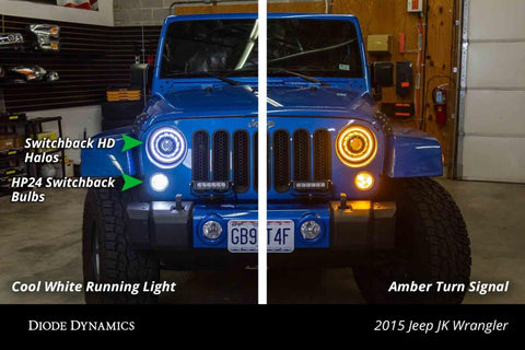 Diode Dynamics Halo Lights LED 160mm Switchback (Pair) - DD2069
