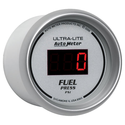 Autometer Ultra-Lite 52MM 5-100 PSI Digital Fuel Pressure Gauge - 6563
