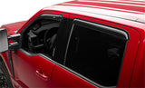 AVS 15-18 Ford F-150 Supercrew Ventvisor Outside Mount Window Deflectors 4pc - Smoke - 94975