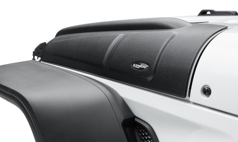 Bushwacker 07-18 Jeep Wrangler JK/JKU Trail Armor Hood Armor (3pc Set) - Tex. Black - 14129