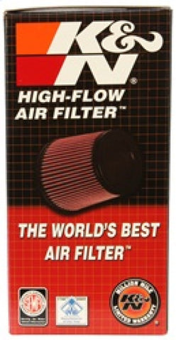 K&N Filter Universal Rubber Oval Straight 4.5in OL x 3.75in OW x 7in Height 20 Degree Angle - RU-1390