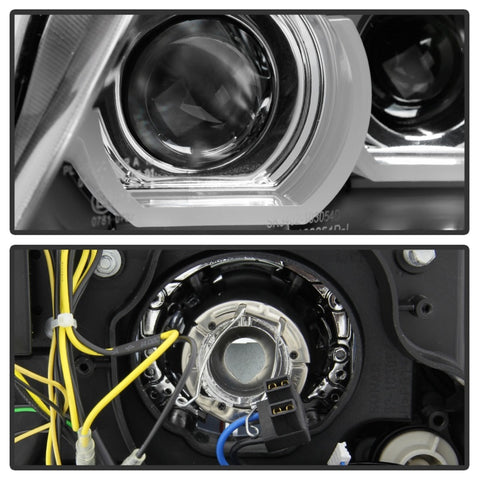 Spyder 09-12 BMW E90 3-Series 4DR Projector Headlights Halogen - LED - Black - PRO-YD-BMWE9009-BK - 5086488