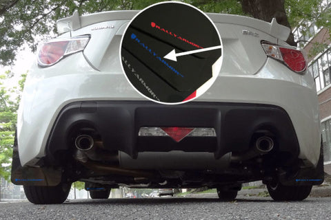 Rally Armor 13-17 Subaru BRZ / Scion FR-S Black UR Mud Flap w/ Blue Logo - MF23-UR-BLK/BL