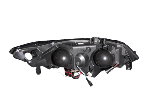 ANZO 2006-2011 Honda Civic Projector Headlights w/ Halo Black (CCFL) - 121062