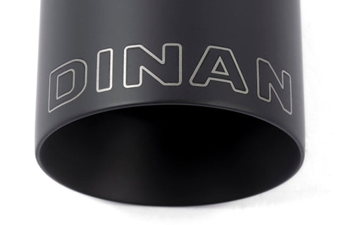 Dinan Double-Walled 4in Clamp-On Exhaust Tip - Black - 4in Outlet / 2.75in Inlet - D663-0556-BOX