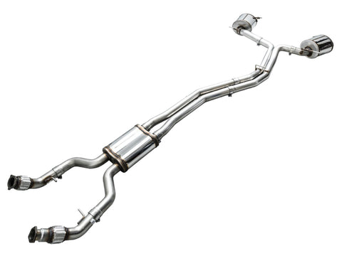 AWE Tuning Audi 2019-2023 C8 A6/A7 3.0T Touring Edition Cat-Back Exhaust- Turn Downs - 3015-31003