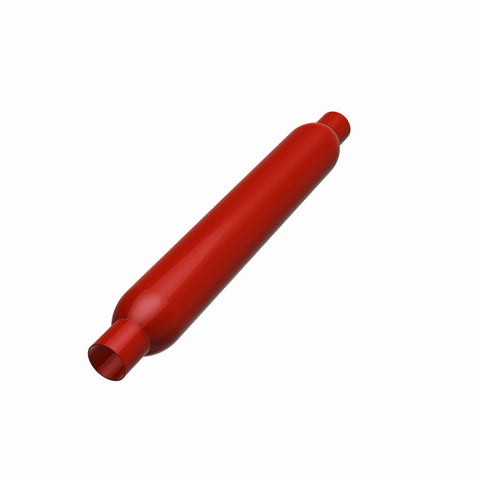 MagnaFlow Muffler Red Pack Series Glasspack 3.5in Rd 26in Body Length 2in/2in Inlet/Outlet - 13144