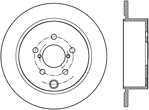 Stoptech 12-16 Subaru Impreza Premium Rear CRYO-STOP Rotor - 120.47033CRY