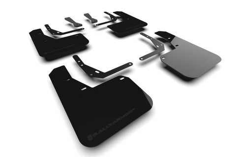 Rally Armor 2024 Hyundai Kona N Line Black UR Mud Flap - Metallic Black Logo - MF103-UR-BLK-MBK