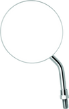 BikeMaster 4in Adjustable Round Mirror 10mm - Each - Chrome - 600800