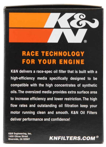 K&N Harley-Davidson 3in OD x 4.063in H Chrome Oil Filter - KN-170C